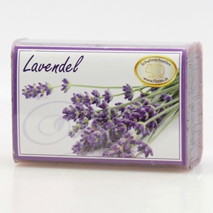 Schafmilchseife Lavendel verpackt