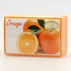 Schafmilchseife Orange verpackt